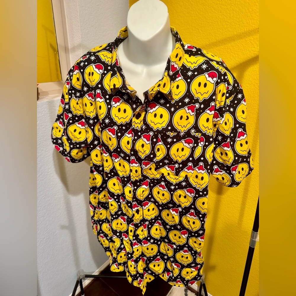 Drippy Smile Collar Shirt